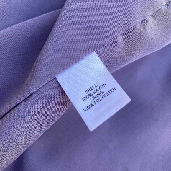 Frenchi Open Front Blazer Cardigan Womens Small Lavender Lightweight Rayon - Picture 5 of 5